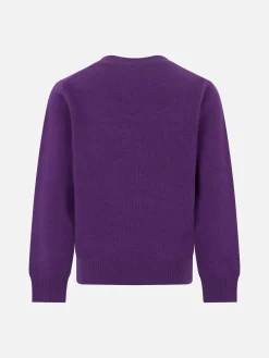 Maglione da bambina girocollo con stampa Lisa Simpson | EDIZIONE SPECIALE SIMPSON