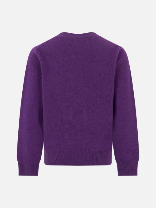 Maglione da bambina girocollo con stampa Lisa Simpson | EDIZIONE SPECIALE SIMPSON