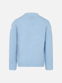 Maglione da bambina girocollo morbida con stelle e ricamo Figlia delle Stelle | EDIZIONE SPECIALE DI NIKI DJ