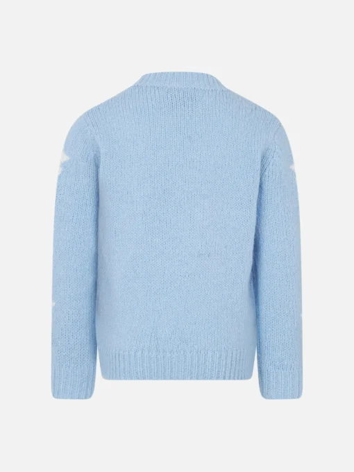 Maglione da bambina girocollo morbida con stelle e ricamo Figlia delle Stelle | EDIZIONE SPECIALE DI NIKI DJ