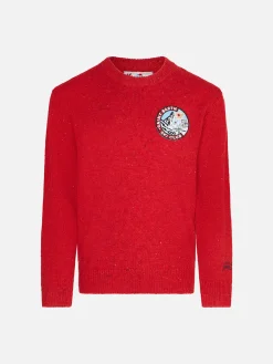 Maglione da bambino girocollo rosso
