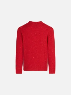 Maglione da bambino girocollo rosso