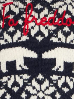 Maglione da bambino girocollo con fantasia norvegese