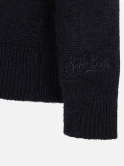 Maglione da bambino girocollo con stampa auto