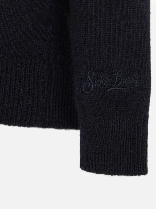 Maglione da bambino girocollo con stampa auto