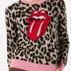 Maglione da donna con jacquard animalier | EDIZIONE SPECIALE ROLLING STONES®