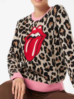 Maglione da donna con jacquard animalier | EDIZIONE SPECIALE ROLLING STONES®