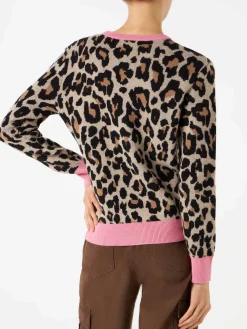 Maglione da donna con jacquard animalier | EDIZIONE SPECIALE ROLLING STONES®
