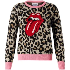 Maglione da donna con jacquard animalier | EDIZIONE SPECIALE ROLLING STONES®