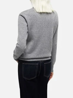 Maglione da donna grigio melange Sorbonne