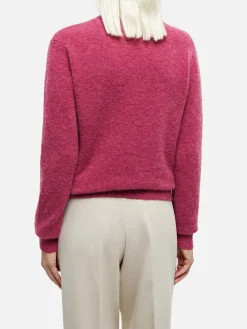 Maglione da donna in filato elasticizzato peonia Sorbonne