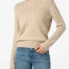 Maglione da donna in misto cashmere beige Sorbonne