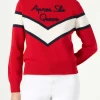 Maglione da donna mezzo collo alto con scritta Apres ski Queen
