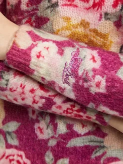 Maglione da donna misto cashmere Louise con stampa floreale
