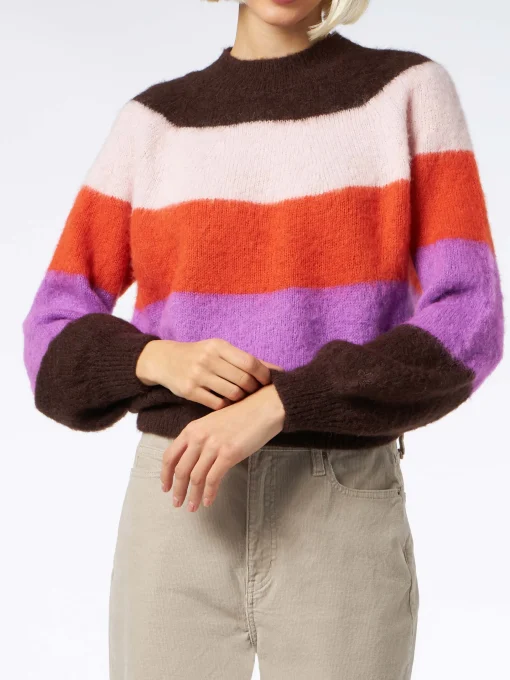 Maglione da donna morbida con colori sfumati