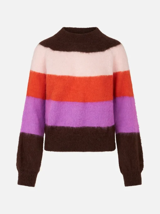 Maglione da donna morbida con colori sfumati