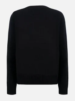 Maglione da donna nero fair isle Kyla con stampa St. Moritz