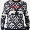 Maglione da uomo girocollo con fantasia norvegese