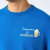 Maglione da uomo ski blu Heron con ricamo Grappino vs Bombardino
