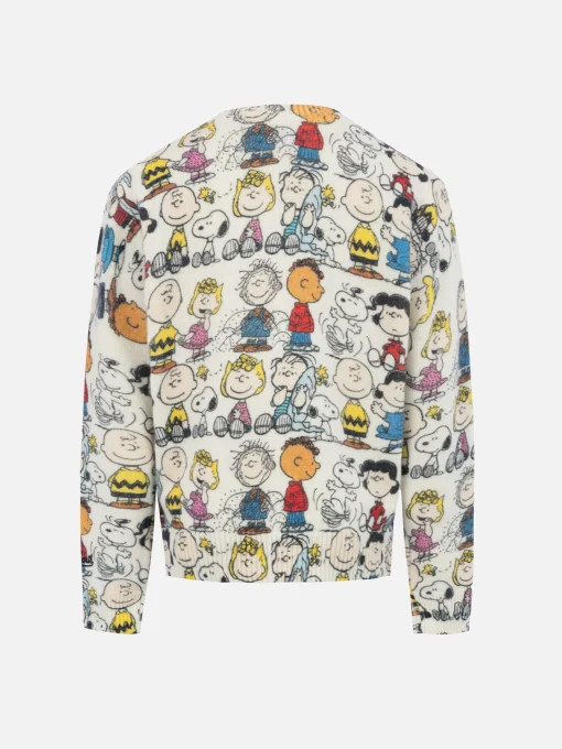 Maglione girocollo bianco da bambino Douglas con stampa della squadra Peanuts | SNOOPY PEANUTS SPECIAL EDITION