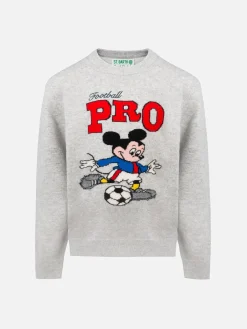 Maglione girocollo grigio da bambino Douglas con stampa di Topolino | EDIZIONE SPECIALE DISNEY