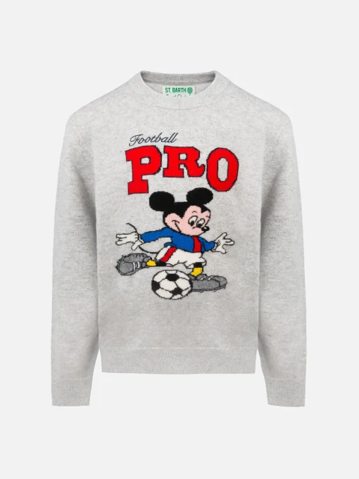 Maglione girocollo grigio da bambino Douglas con stampa di Topolino | EDIZIONE SPECIALE DISNEY