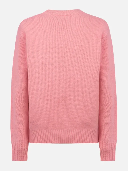 Maglione rosa fair isle da donna Kyla con stampa Apres Ski