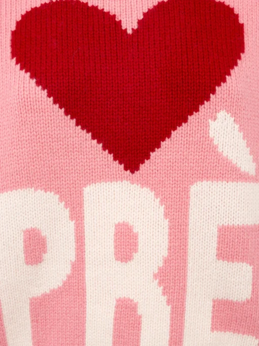 Maglione rosa fair isle da donna Kyla con stampa Apres Ski