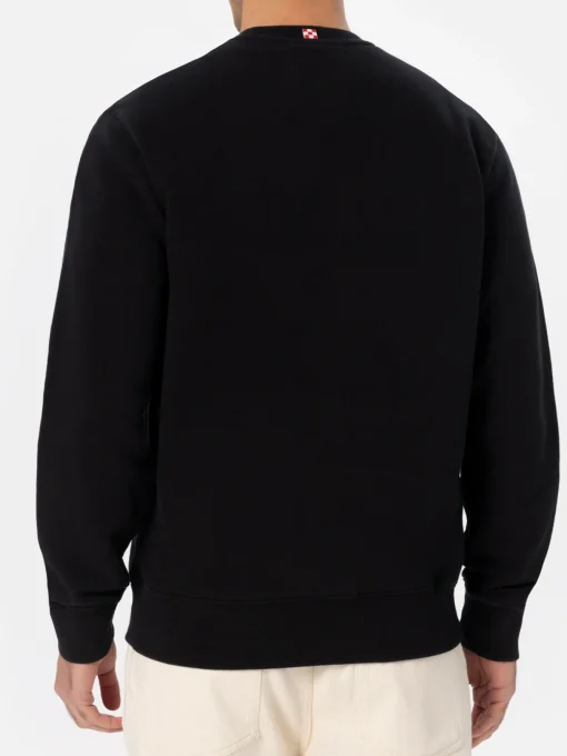 Man black sweatshirt Soho with St. Barth embroidery