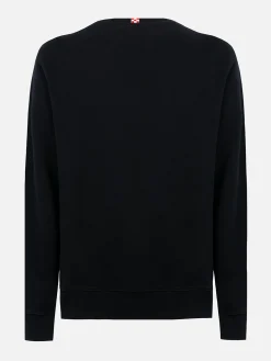 Man black sweatshirt Soho with St. Barth embroidery