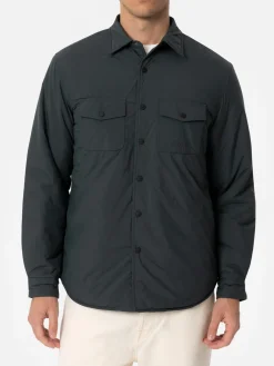 Man British green overshirt Chalet with St. Barth embroidery