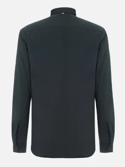 Man British green overshirt Chalet with St. Barth embroidery