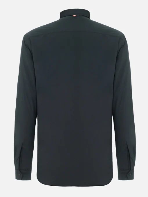 Man British green overshirt Chalet with St. Barth embroidery