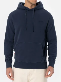 Man navy blue sweatshirt Tribeca with St. Barth embroidery