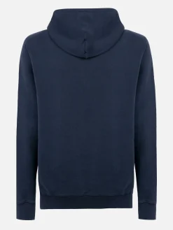 Man navy blue sweatshirt Tribeca with St. Barth embroidery