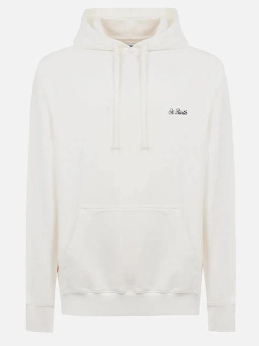 Man off-white sweatshirt Tribeca with St. Barth embroidery