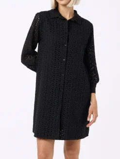 Mini abito da donna in Sangallo nero