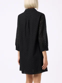 Mini abito da donna in Sangallo nero