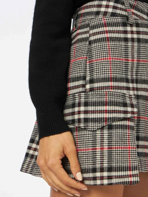 Minigonna cargo da donna con tasche