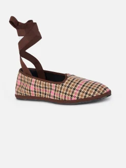 Mocassino pantofola da donna pied de poule | MY CHALOM SPECIAL EDITION