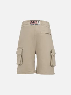 Pantaloncini cargo beige da bambino Cargy