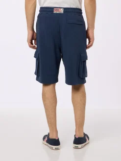 Pantaloncini cargo da uomo blu navy Cargy