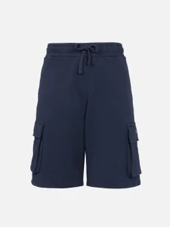 Pantaloncini cargo da uomo blu navy Cargy