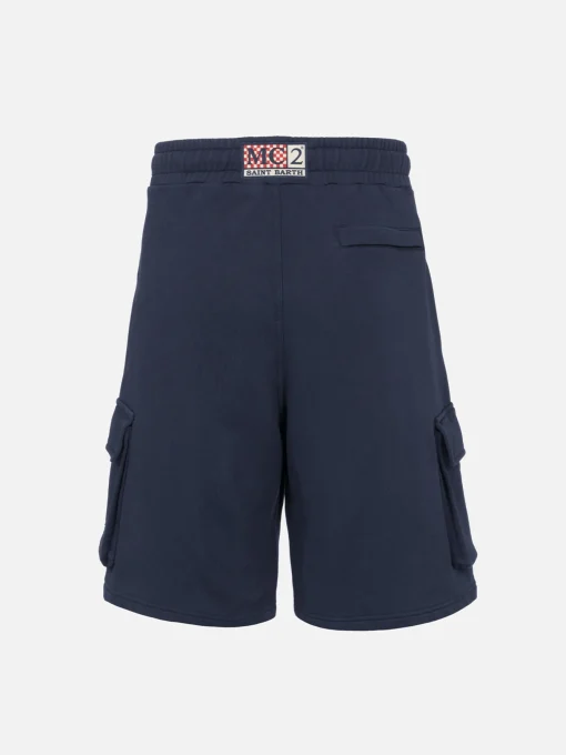 Pantaloncini cargo da uomo blu navy Cargy