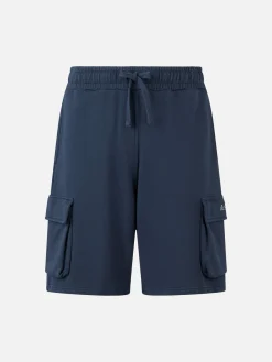 Pantaloncini cargo da uomo blu navy Cargy