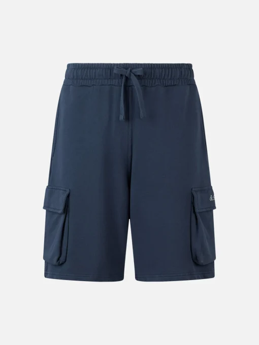 Pantaloncini cargo da uomo blu navy Cargy