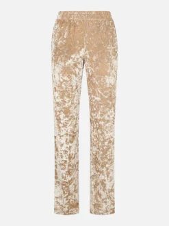 Pantaloni da donna in ciniglia Yvonne beige