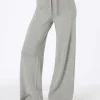 Pantaloni da donna in maglia grigio mélange Cambon