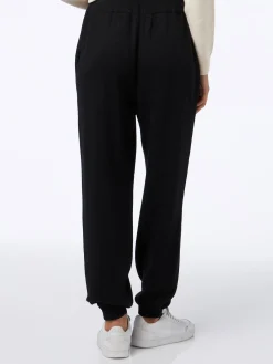 Pantaloni jogger neri da donna in maglia