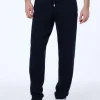 Pantaloni jogger neri in maglia da uomo Walton